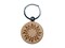 Tribal Sun Circle Star Engraved Wood Round Keychain Tag Charm